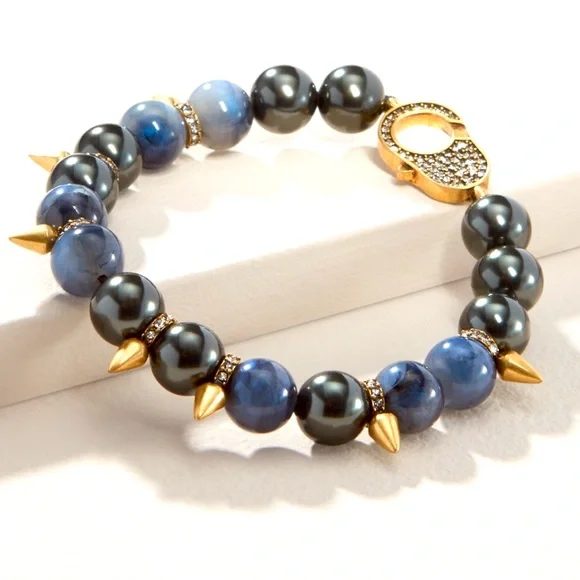 Stella and Dot | Renegade Beaded Stretch Bracelet - Picture 2 of 6